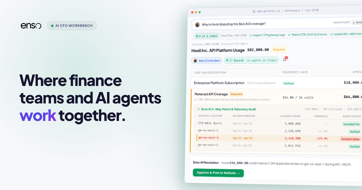 AI Order to Cash & Revenue Recognition Software | Enso
